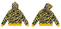 BAPE Shark Camo Full Zip Hoodie Yellow