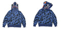 BAPE Shark Camo Full Zip Hoodie Blue Camo