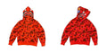BAPE Shark Camo Full Zip Hoodie Red Camo