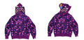 BAPE Shark Full Zip Hoodie Purple Camo Edition