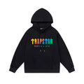 Trapstar Style Autumn/Winter Multi-Color Logo Graphic Hoodie - Black