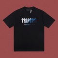 Trapstar Gothic Gradient Logo Tee - Black/Blue