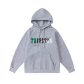 Trapstar Style Autumn/Winter Green-Black-White Gradient Hoodie - Heather Grey