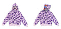 BAPE Shark Full Zip Hoodie Purple Camo Edition